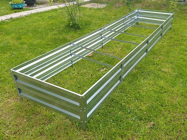 Грядка «Усиленная» оцинкованная (высота 30 см) — изображение 1